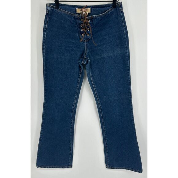 Paris Blues Denim - Y2K Paris Blues Vintage Low Rise Bell Bottom SZ 7 USA Denim Jeans 100% Cotton